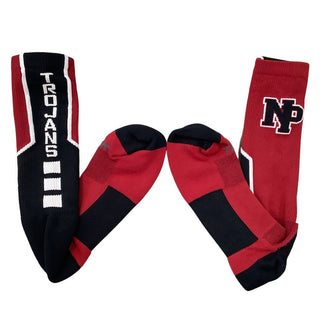 NP Retail Trojans Down Back Socks