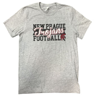 New Prague Football T-Shirt-Trojans Script