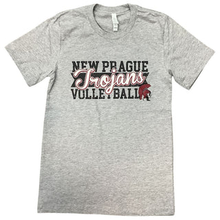 New Prague Volleyball T-Shirt - Trojans script