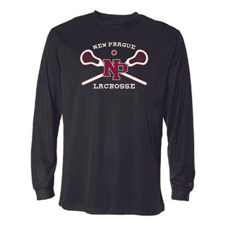 NPHS Lacrosse Badger Poly Long Sleeve T-Shirt