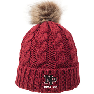 NPDT Beanie With Faux Fur Pom