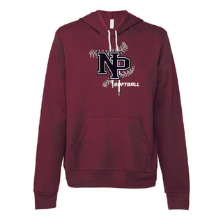 New Prague Softball - BELLA+CANVAS Unisex Sponge Fleece Pullover Hoodie