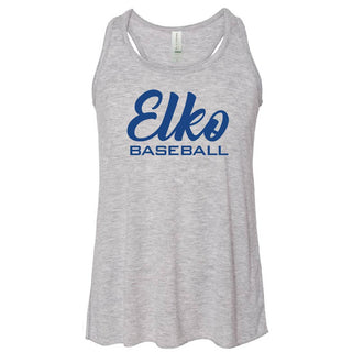 Elko Baseball - BELLA + CANVAS Ladies Flowy Racerback Tank