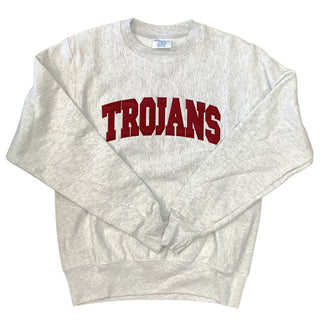NP Retail Champion Trojans Crewneck Sweatshirt-Tackle Twill