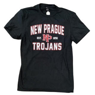 NP Retail District ® Adult New Prague Trojans T-shirt