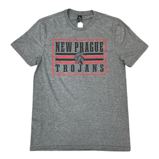 NP Retail District ® New Prague Trojans T-shirt-Rectangle Design