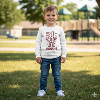NP Retail Toddler/Youth Foam Finger Sports Fan Long Sleeve Tee