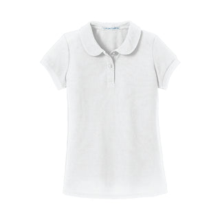 SWS Port Authority® Girls Silk Touch™ Peter Pan Collar Polo