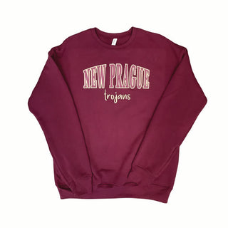 New Prague Trojans BELLA + CANVAS - Sponge Fleece Crewneck Sweatshirt