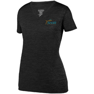 Scott County Ladies Poly V-Neck T-Shirt
