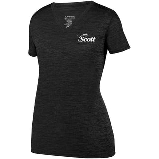 Scott County Ladies Poly V-Neck T-Shirt