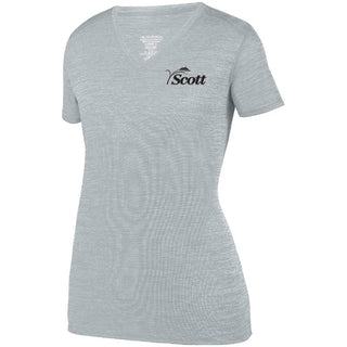 Scott County Ladies Poly V-Neck T-Shirt