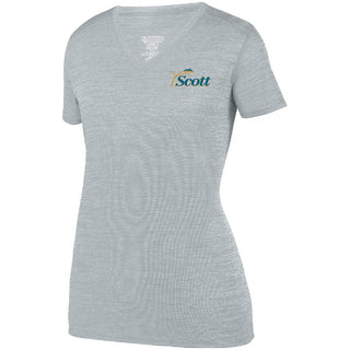 Scott County Ladies Poly V-Neck T-Shirt
