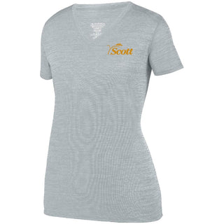 Scott County Ladies Poly V-Neck T-Shirt