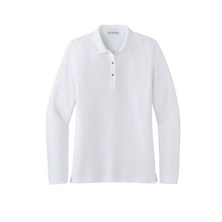 SWS Port Authority® Women's Silk Touch™ Long Sleeve Polo