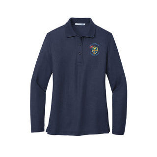 SWS Port Authority® Women's Silk Touch™ Long Sleeve Polo