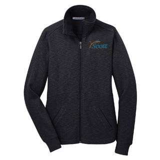 Scott County Ladies Slub Fleece Full Zip Jacket