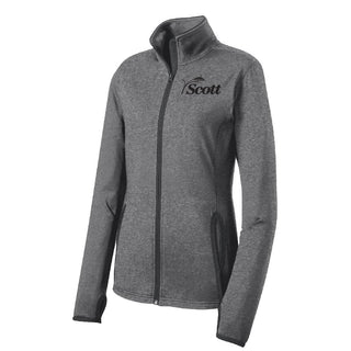 Scott County Ladies Stretch Contrast Full Zip with Embroidered Left Chest