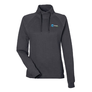 Le Sueur County Women's Rhythm Waffle Cross-Neck Pullover