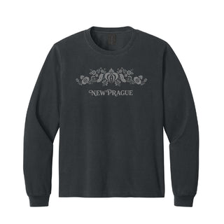 NP Unisex Heavyweight Garment-Dyed  Folk Art Long Sleeve Tee