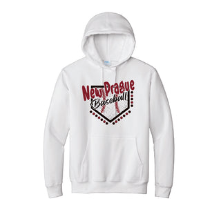 New Prague Traveling Baseball Core Fleece Hooded Sweatshirt - Base