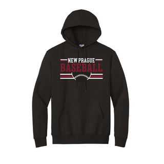 New Prague Traveling Baseball Core Fleece Hooded Sweatshirt - Baseball
