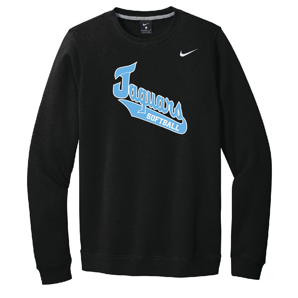 Jaguar Softball Nike Club Fleece Crew - Script – ID threadz