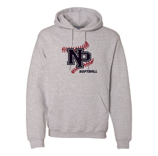 New Prague Softball - Russell Athletic Hooded Sweatshirt-Screen Print