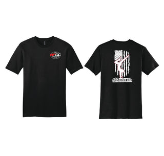 New Prague Gymnastics District Tee - Logo Front/Dad Back