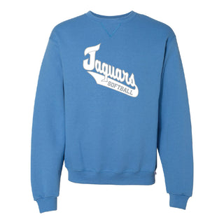 Jaguar Softball Russell Crewneck Sweatshirt - Script