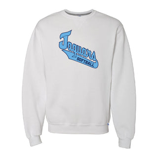 Jaguar Softball Russell Crewneck Sweatshirt - Script