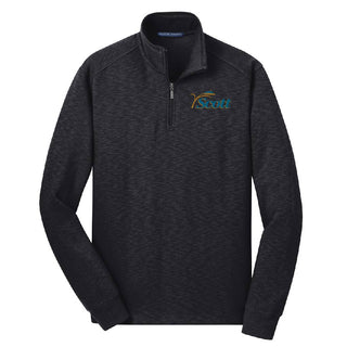Scott County 1/4 Zip Slub Fleece Pullover