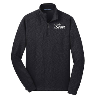 Scott County 1/4 Zip Slub Fleece Pullover