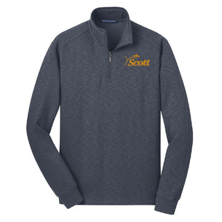 Scott County 1/4 Zip Slub Fleece Pullover