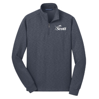 Scott County 1/4 Zip Slub Fleece Pullover