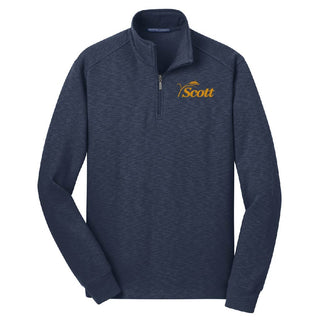 Scott County 1/4 Zip Slub Fleece Pullover