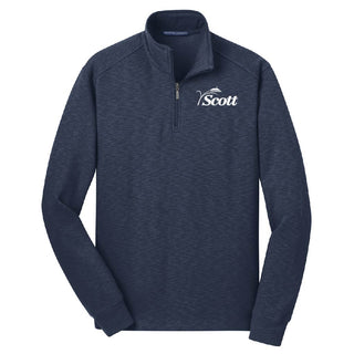 Scott County 1/4 Zip Slub Fleece Pullover