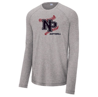 New Prague Softball - Sport-Tek Long Sleeve Wicking Raglan Tee