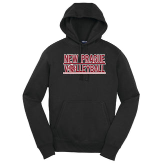 New Prague JO Volleyball Unisex Hooded Sweatshirt-Screened