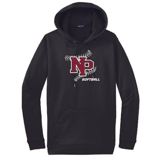 New Prague Softball - Sport-Tek® Sport-Wick® Fleece Hooded Pullover-Screen print