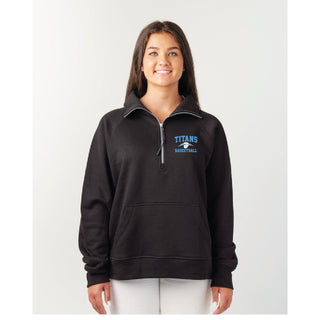 Titan Basketball Ladies Boxy 1/4 Zip Sweatshirt-3