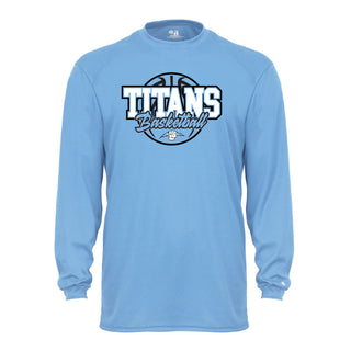 Titans Basketball Badger Long Sleeve Wicking T-Shirt 2025-Script