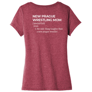 New Prague Wrestling Mom Squad V-Neck Tee