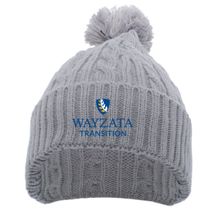 Wayzata Transition Cable Knit Pom-Pom Beanie