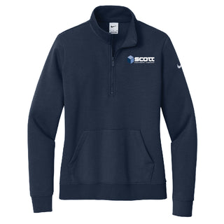Scott Equipment Ladies Nike Club Fleece 1/2-Zip