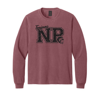 NPMS Bella + Canvas Unisex Heavyweight Garment-Dyed Long Sleeve Tee