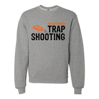 Tri-City United Trap Team Crewneck Sweatshirt-black/orange logo