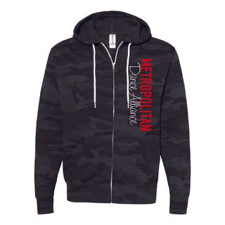 MDA Unisex Lightweight Full Zip Hooded Sweatshirt