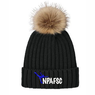 NPAFSC Faux Fur Pom Beanie