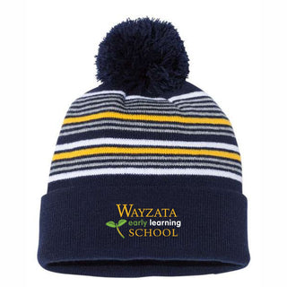 Wayzata Early Learning Navy/Gold Knit Hat
